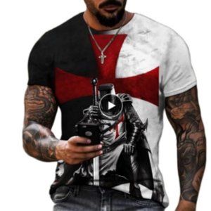 JODI*Mens T-Shirt Cool Graphic Streetwear Short Sleeve Vintage Fitness Tee Shirt